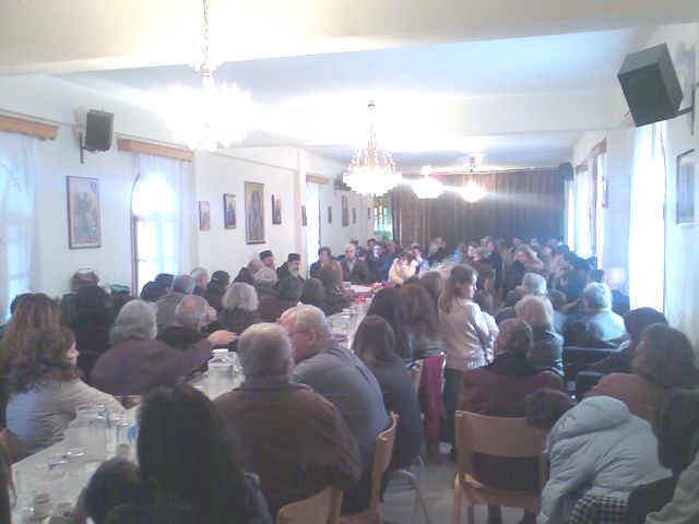 Φωτογραφία από το αρχονταρίκι κατά τη διάρκεια της ομιλίας